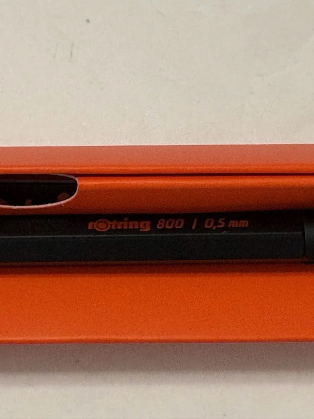 rOtring 800 Drafting Mechanical Pencil 0.5mm HB Metal Black Retractable Tip NEW